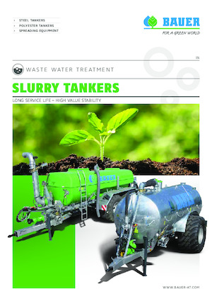 Zbiorniki na gnojowicę Bauer Irrigation Pump tanker poly 241+ tridem axle