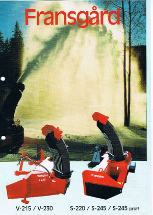 Pługi wirnikowe do odśnieżania Fransgard S 245 proff