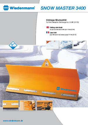Lekkie pługi śnieżne lemieszowe Wiedenmann 3400