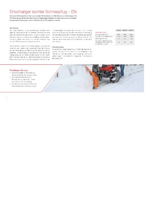 Lekkie pługi śnieżne lemieszowe Schmidt EN 17