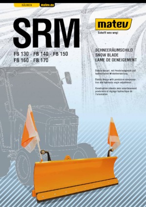 Lekkie pługi śnieżne lemieszowe Matev SRM-FB 130