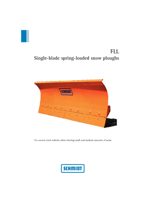 Pługi śnieżne z zabezpieczeniem sprężynowym listwy zgarniającej Schmidt FLL 24 *