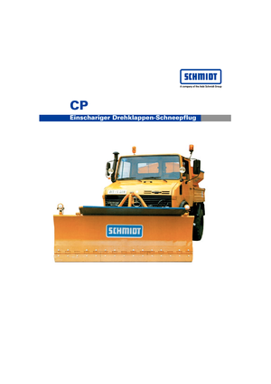 Pługi śnieżne z lemieszem uchylnym Schmidt CP 3