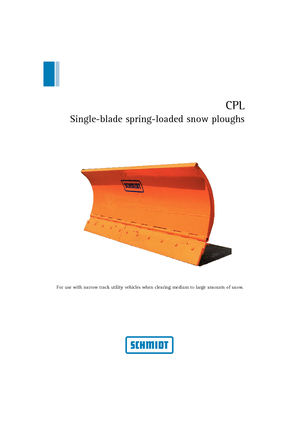 Pługi śnieżne z lemieszem uchylnym Schmidt CPL 21 *