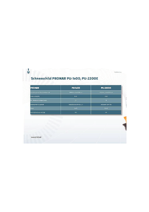 Pługi śnieżne z lemieszem uchylnym Pronar PU 1400