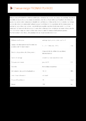 Pługi śnieżne z lemieszem uchylnym Pronar PU 1400