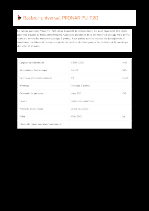 Pługi śnieżne z lemieszem uchylnym Pronar PU-T20