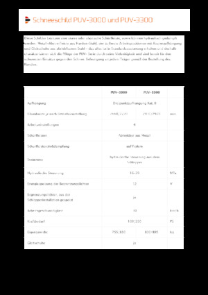 Pługi śnieżne z lemieszem uchylnym Pronar PUV 3300