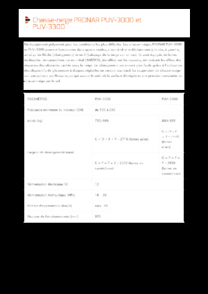 Pługi śnieżne z lemieszem uchylnym Pronar PUV 3300