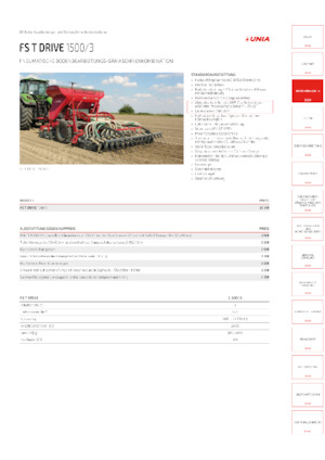 Siewniki Unia FS T Drive 1500/3