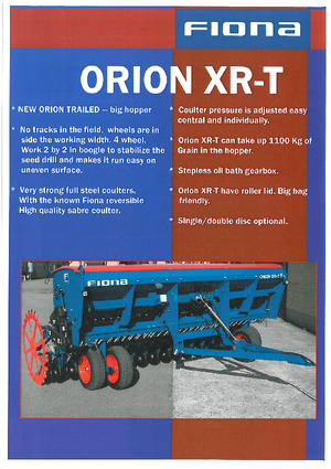Siewniki Fiona Orion 3,0 XR