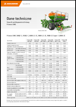 Siewniki Amazone Primera DMC 3000