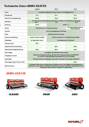 Siewniki Reform Werke Semo-Exacta Disc