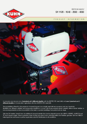 Siewniki Kuhn SH 1120 Isobus