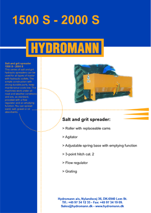 Dołączane rozsiewacze Hydromann 1500 S