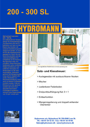 Dołączane rozsiewacze Hydromann 300 SL