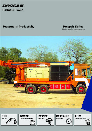 Stacjonarne sprężarki i kompresory powietrza - wyskoprężne, elektryczne i spalinowe Doosan PA536ATC