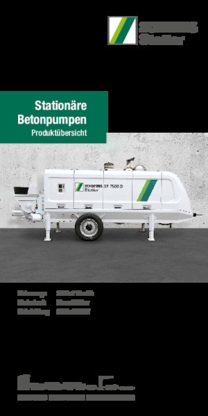 Stacjonarna pompa do betonu SCHWING-Stetter SP 9500 E Container