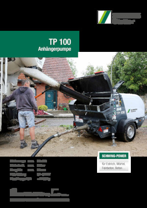 Stacjonarna pompa do betonu SCHWING-Stetter TP 100 D