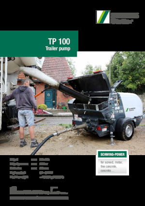 Stacjonarna pompa do betonu SCHWING-Stetter TP 100 D