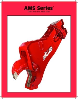 Maszyny do cięcia odpadów stalowych Allied AMS 50 Throat