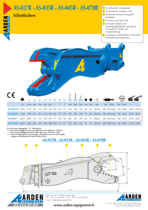 Maszyny do cięcia odpadów stalowych Arden AS 027 R SV