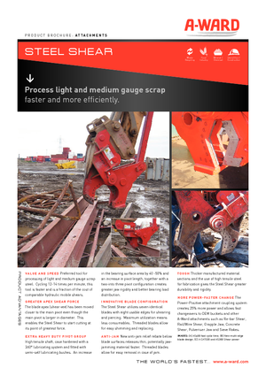 Maszyny do cięcia odpadów stalowych A-Ward AS400