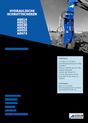 Maszyny do cięcia odpadów stalowych Arden AS042