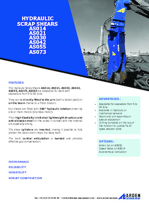 Maszyny do cięcia odpadów stalowych Arden AS042