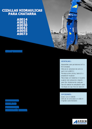 Maszyny do cięcia odpadów stalowych Arden AS042