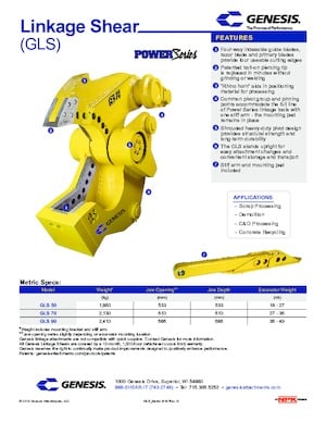 Maszyny do cięcia odpadów stalowych Genesis GLS 90