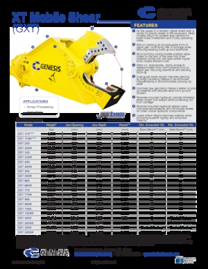 Maszyny do cięcia odpadów stalowych Genesis GXT 995R