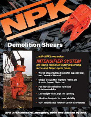 Maszyny do cięcia odpadów stalowych NPK K-7JR