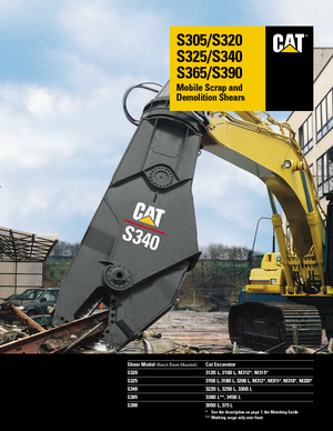 Maszyny do cięcia odpadów stalowych Caterpillar S340B