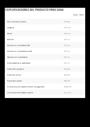 Maszyny do cięcia odpadów stalowych Caterpillar S2050