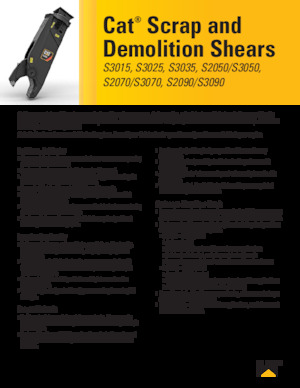 Maszyny do cięcia odpadów stalowych Caterpillar S3070