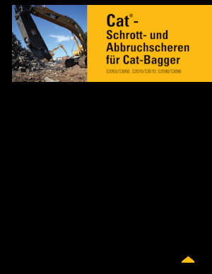 Maszyny do cięcia odpadów stalowych Caterpillar S2070