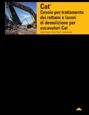 Maszyny do cięcia odpadów stalowych Caterpillar S2070