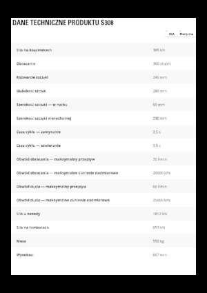 Maszyny do cięcia odpadów stalowych Caterpillar S308