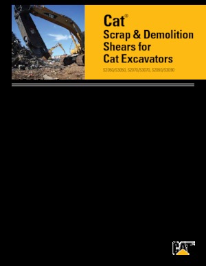 Maszyny do cięcia odpadów stalowych Caterpillar S3050