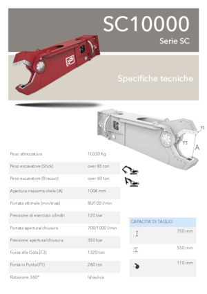 Maszyny do cięcia odpadów stalowych Promove SC 10000