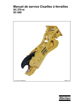 Maszyny do cięcia odpadów stalowych Atlas Copco SC 270