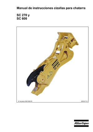 Maszyny do cięcia odpadów stalowych Atlas Copco SC 270