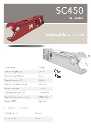 Maszyny do cięcia odpadów stalowych Promove SC 450