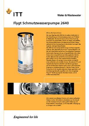 Pompy zatapialne ściekowe Flygt-Pumpen 2640 LR 251