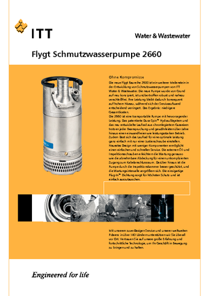 Pompy zatapialne ściekowe Flygt-Pumpen 2660 LR 226