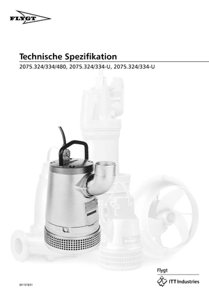 Pompy zatapialne ściekowe Flygt-Pumpen BIBO 2075 LR 271