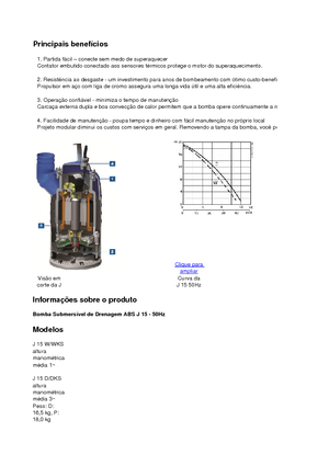 Pompy zatapialne ściekowe ABS-Pumpen J 15 D