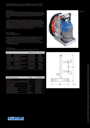 Pompy zatapialne ściekowe Sulzer J 15 D/KS