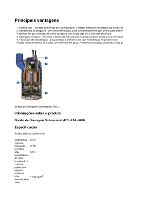 Pompy zatapialne ściekowe ABS-Pumpen J 54 LD direkt